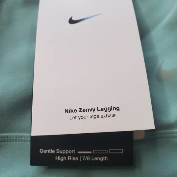 Nike zenvy legging gentle support high rise aqua blue - Picture 3 of 6